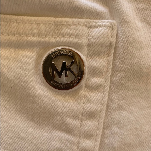 Michael Kors Womens Junior Girls White Logo Pockets Jeans Pants Bottom Size 6 - Picture 6 of 9